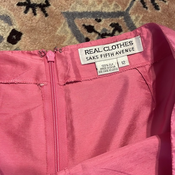 Vintage Saks Pink Silk Pants - Picture 2 of 4